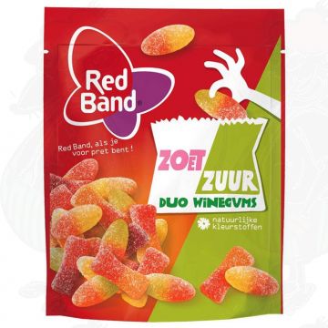 Red Band Zoet Zuur Duo Winegums 215g