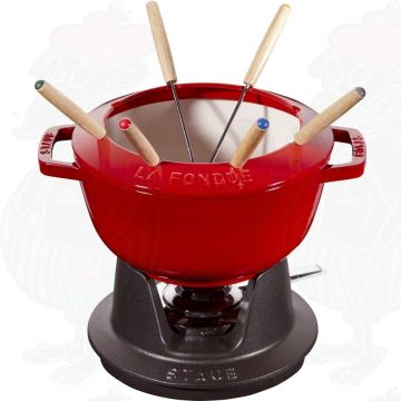 Staub Fondue-Set - Kirschrot  - 20 CM