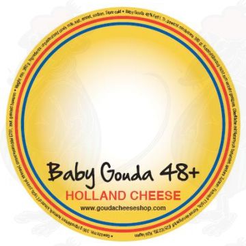 Ihr eigenes Logo/Bild auf einem Baby Gouda Käse! 
