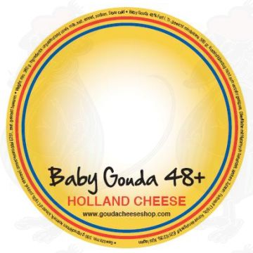 Ihr eigenes Logo/Bild auf einem Baby Gouda Käse! 