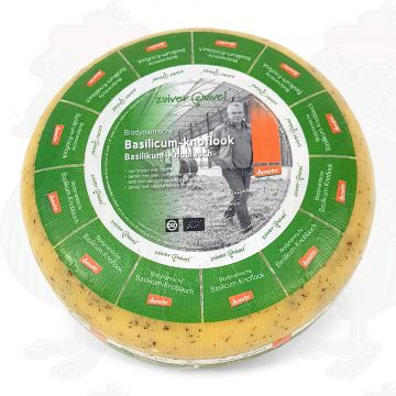 Basilikum-Knoblauch Gouda Biodynamische Käse - Demeter | Ganzer Käse 5 Kilo