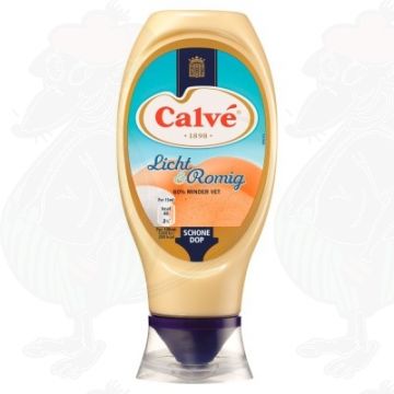 Calvé Saus Squeeze Mayonaise Licht & Romig 430ml