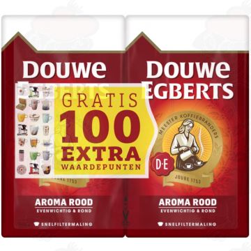 Douwe Egberts Aroma Rood Doppelpack Filterkaffee 2 x 500 g