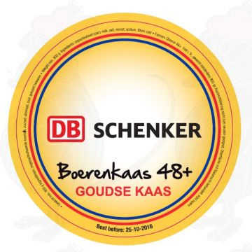 Ihr eigenes Logo/Bild auf einem Bauernkäse