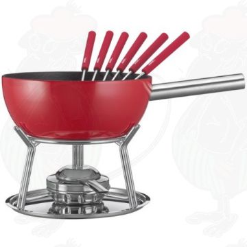 Käse-fondue set Spring Alu Induktion Rot