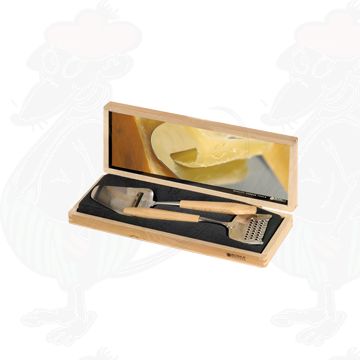 Geschenkbox 2 Holz Hobel und Reibe De Luxe Buche