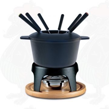 Sierra 11 PC Gusseisen Fondue-Set Schwarz