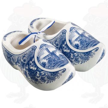 Miniholzschuhe Delfter Blau