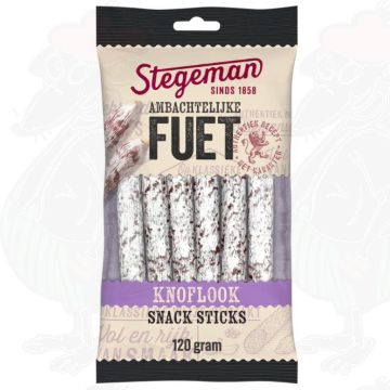 Stegeman Handwerkliche Fuet Knoblauch Snack Sticks 120 g