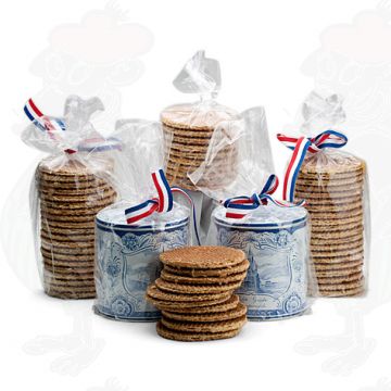 10 Stroopwafels in oud Hollands blik| Premium Qualität