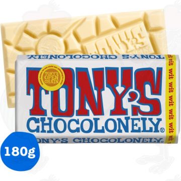 Tony's Chocolonely Weiß Chocolade Reep 28% 180 g
