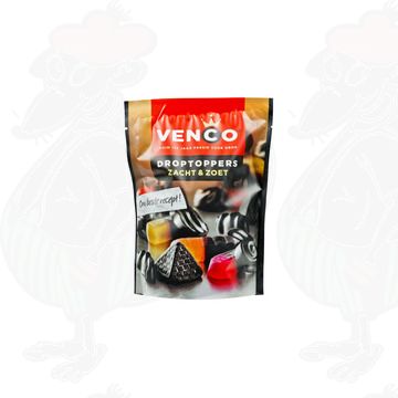 Venco Lakritz Droptoppers Zacht & zoet 215 gram