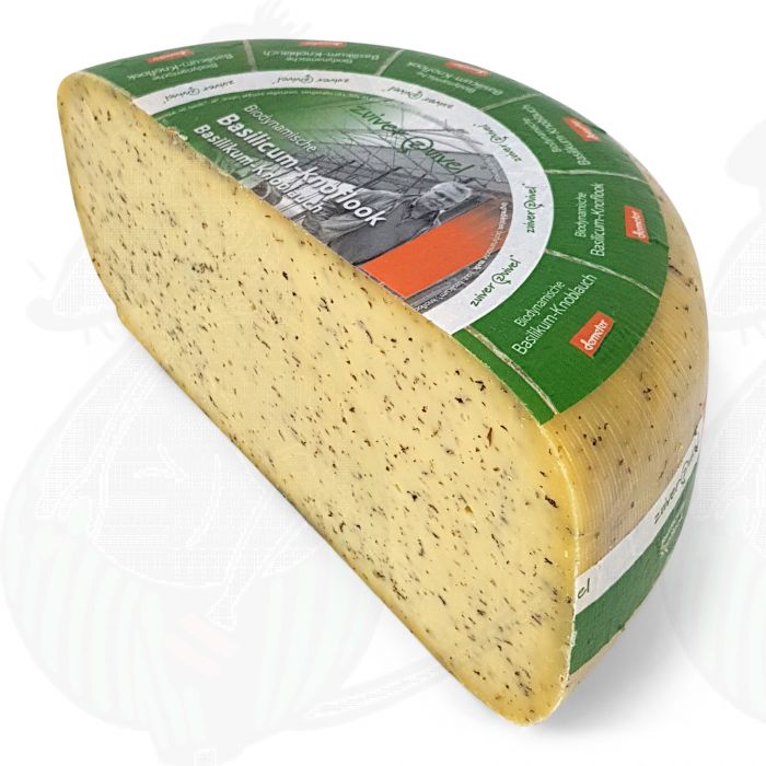 Basilikum-Knoblauch Gouda Biodynamische Käse - Demeter | Halber Käse 2,5 Kilo main product photo
