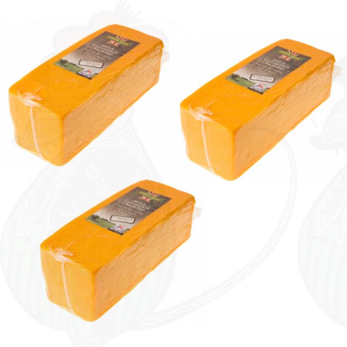 3 X Roter CheddarKäse Mild Block of 2,5 kilo / 5.5 lbs Online kaufen