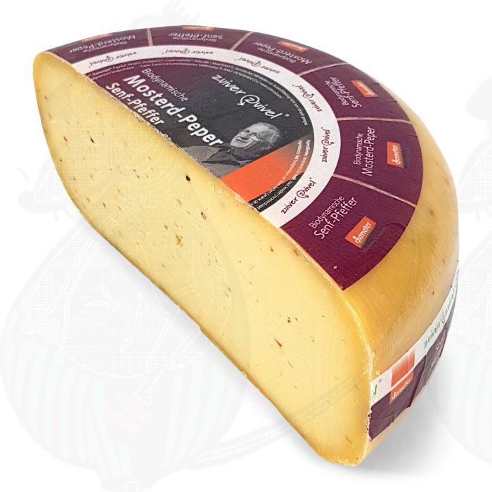 Senf und pfeffer Gouda Biodynamische Käse - Demeter | Halber Käse 2,5 Kilo main product photo