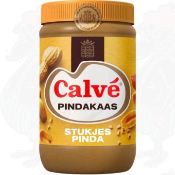 Calve Pindakaas Stukjes Pinda 1000 g