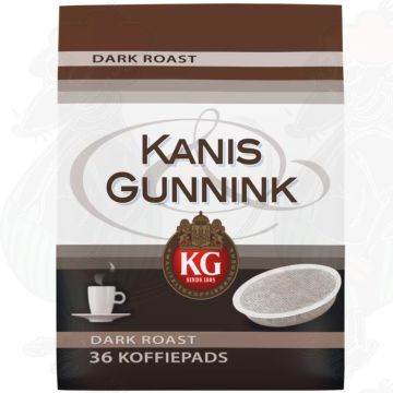 Kanis & Gunnink Dark Roast Kaffeepads 36 Stück