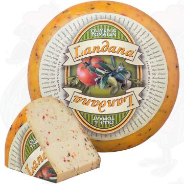Landana Oliven & Tomaten | Ganzer Käse 5 Kilo