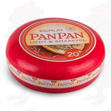 Pan Pan Käse - 20+ Magerkäse mit Kreuzkümmel | Ganzer Käse 10,50 Kilo