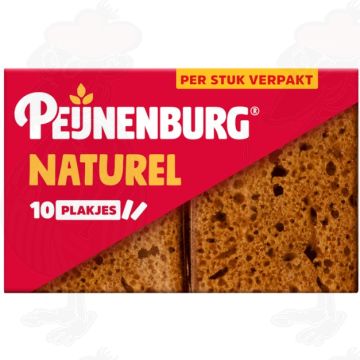 Peijnenburg ontbijtkoek naturel 10-pack per stuk verpakt