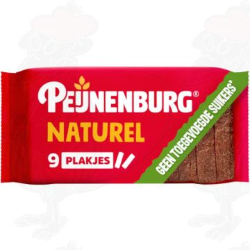 Peijnenburg ontbijtkoek naturel zonder toegevoegde suikers gesneden 9 plakjes