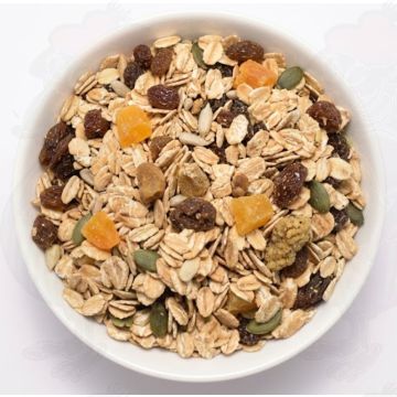 Reichhaltiges Müsli mit Vollkorngetreide und Früchten 1000 g