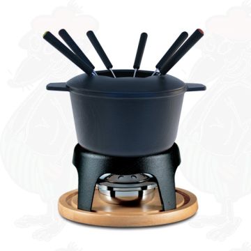 Swissmar Sierra Gusseisen Fondueset Schwarz