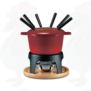 Swissmar Sierra Gusseisen Fondueset Kirschrot