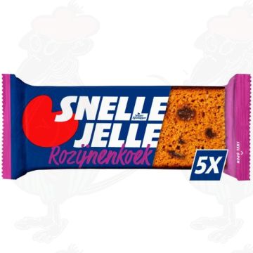 Snelle Jelle (Te) Krachtige Rozijnenkoek 5 Stuks 325 g