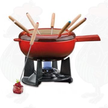Spring Fondue Set Saas Fee Rot