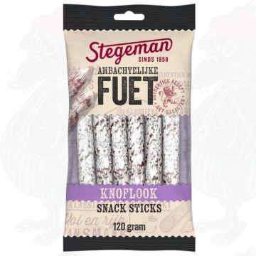 Stegeman Handwerkliche Fuet Knoblauch Snack Sticks 120 g