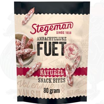 Stegeman Traditionelle Fuet Naturel Snack Bites 80 g