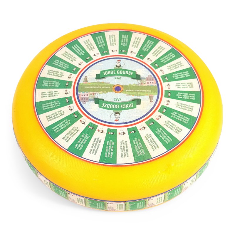 Young Gouda Cheese | Premium Quality | Entire cheese 12 kilos / 26.4 lbs
